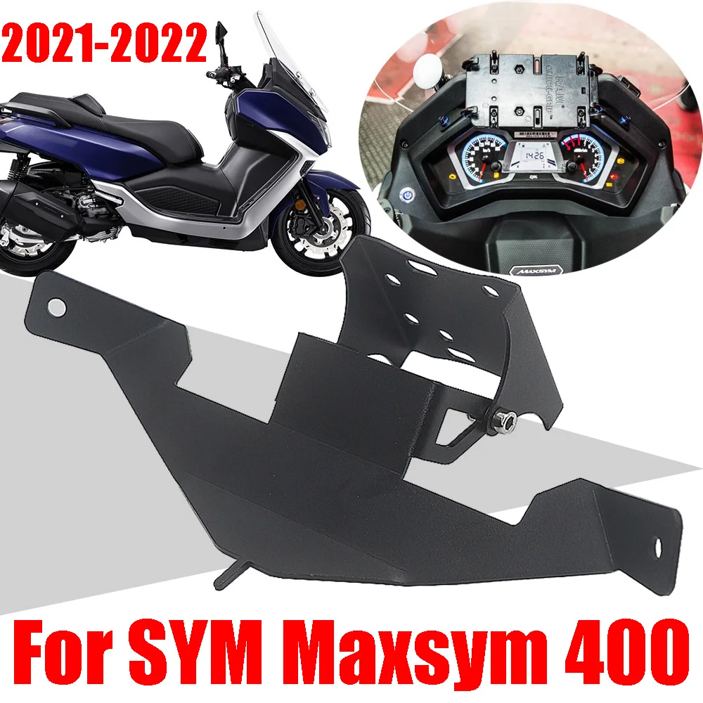สำหรับ SYM MAXSYM 400 400i MAXSYM400 2021 2022อุปกรณ์เสริมรถจักรยานยนต์โทรศัพท์มือถือ Stand Holder สนับสนุน GPS นำทางวงเล็บ