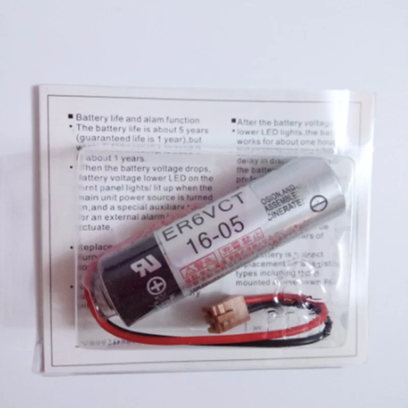 

1pce PLC Lithium Battery ER6VCT 3.6V With Plug
