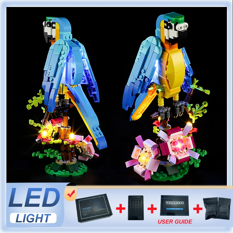DIY светодиодный набор для LEGO 31136 экзотический попугай (только Φ без модели блоков)