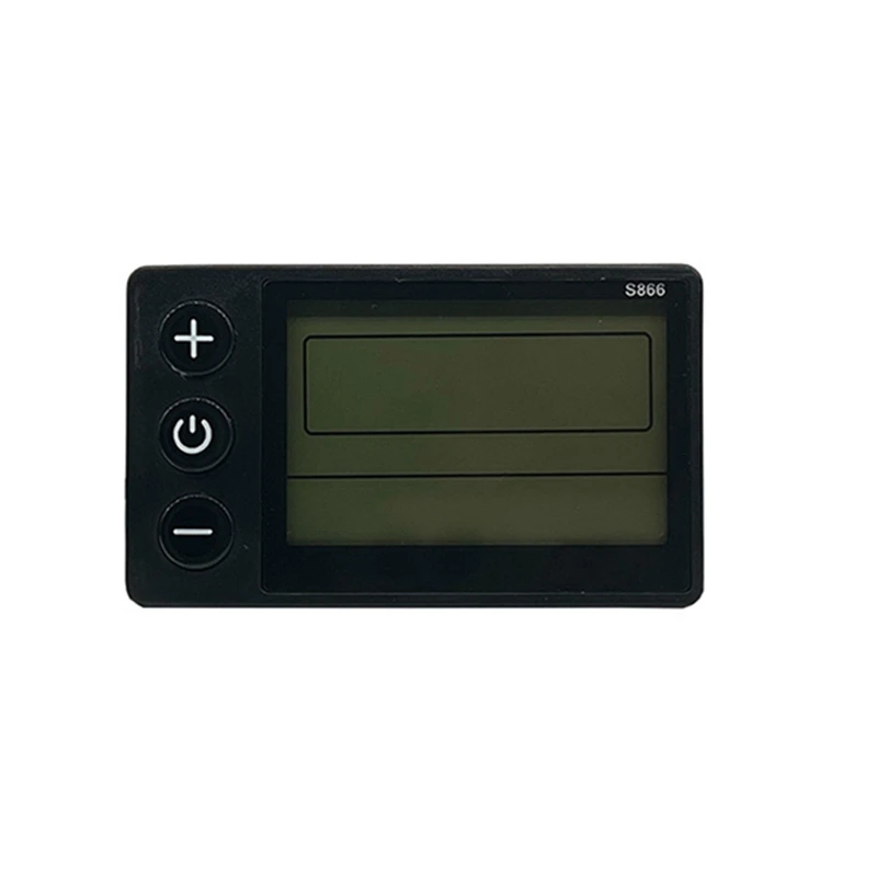 

LCD-S866 Electric Bicycle Color LCD Display Instrument Replacement Parts 24V 36V 48V Electric Bicycle Modification, SM Connector