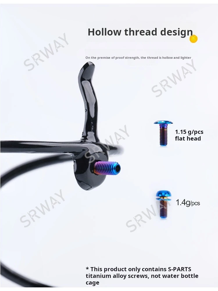 Фото S-PARTS Титановый сплав Рама Держатель клетки для бутылок Винты для горных велосипедов Шоссейные велосипеды №4
