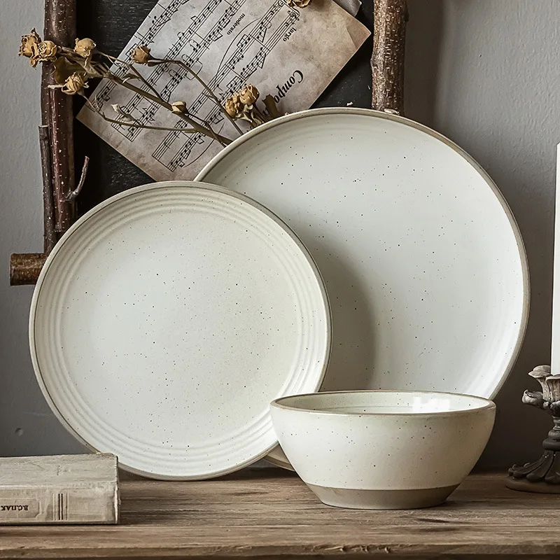 Посуда для одного человека керамические бытовые салатницы ценные тарелки