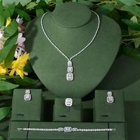 naikelisi 4 pcs bridal zirconia full jewelry sets for women party luxury dubai nigeria cz crystal wedding necklace sets n 25