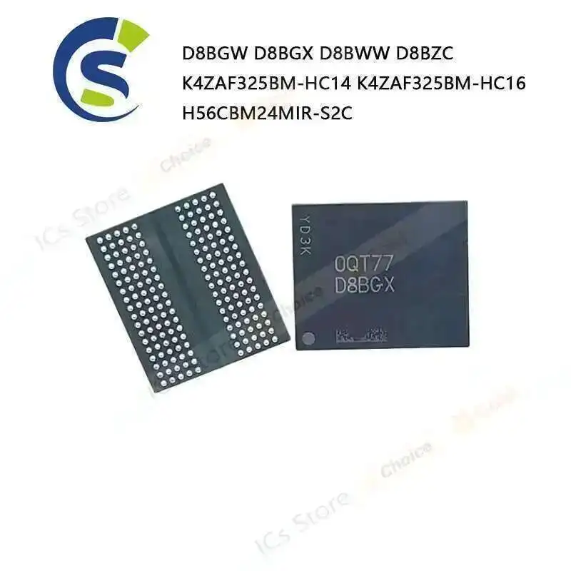 IC Чипсеты D8BGW D8BGX D8BWW D8BZC K4ZAF325BM-HC14 K4ZAF325BM-HC16 H56CBM24MIR-S2C K4ZAF325BM HC14 HC16 (200 шт)