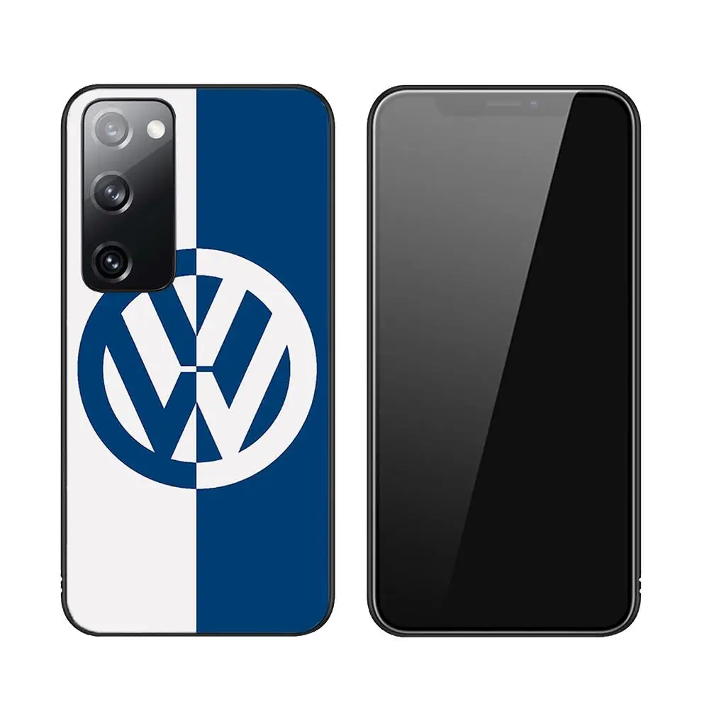 Volkswagen Logo New Black Phone Case Luxury Fashion for Samsung Galaxy S23 S21 S10 S30 S20 S22 S8 S9 S30 Pro Plus Ultra Fe Cover