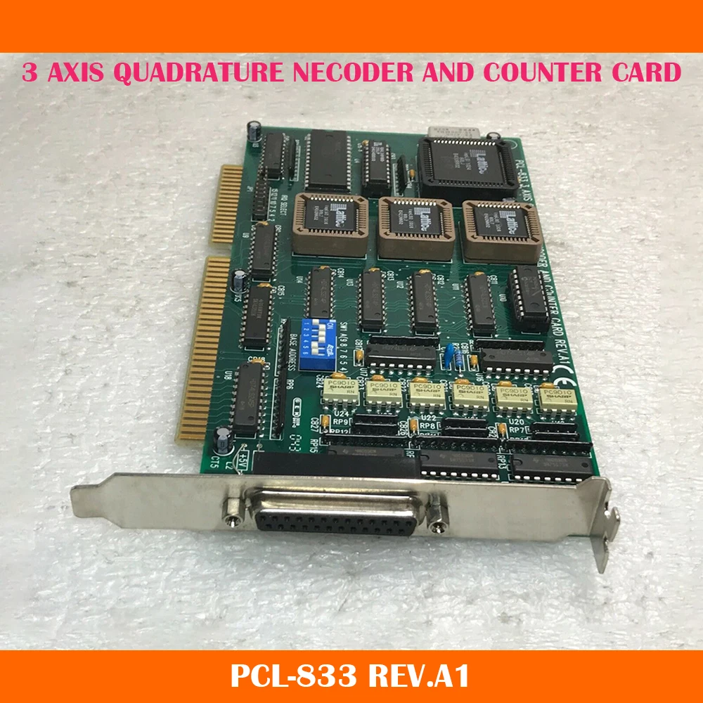 

PCL-833 3 AXIS QUADRATURE NECODER AND COUNTER CARD REV.A1 For Advantech Data Capture Card Work Fine High Quality Fast Ship