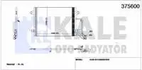 

375600 for air conditioning radiator A6 × 18