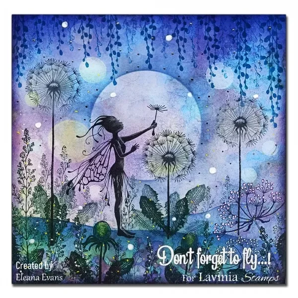 Ремесленная распродажа фея одуванчики мини-цветы прозрачные штампы открытка