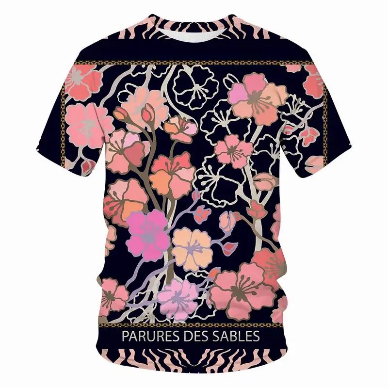 

Футболка Мужская/женская с 3D-принтом, брендовая тенниска со знаменитой графикой, Модный повседневный топ с цветами, уличная одежда, лето 2022