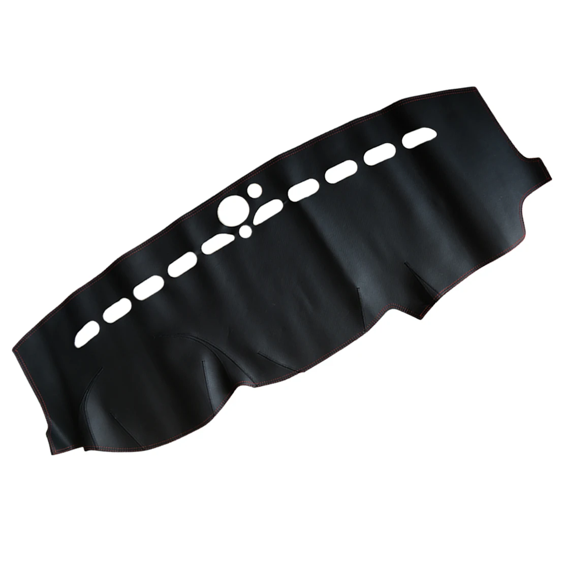 

Dashmat Dash Mat Dashboard Cover Fit for Jeep Grand Cherokee 2011 2012 2013-2017 LHD Black With Red Stitch Microfiber Leather