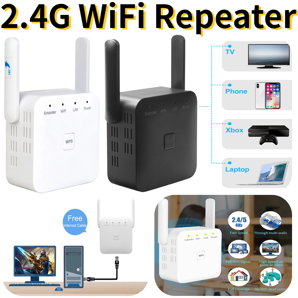 

Wi-Fi ретранслятор 2,4 ГГц, Мбит/с