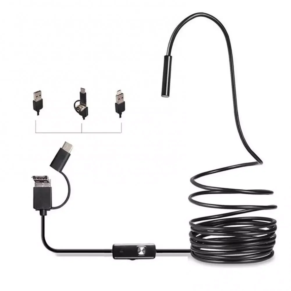 

Камера-Эндоскоп 7 мм, USB светодиодный 6 светодиодов, водостойкая