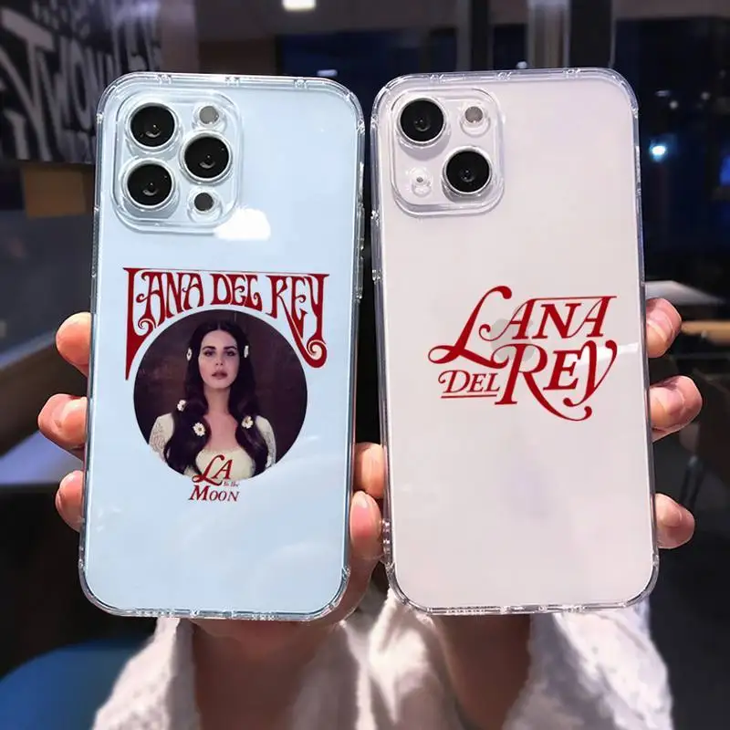 Lana Del Rey Singer Kraft Poster Clear Phone Case For iPhone 12 11 13 14 Pro Max X XS Max XR 7 8 Plus SE Transparent Soft Fundas