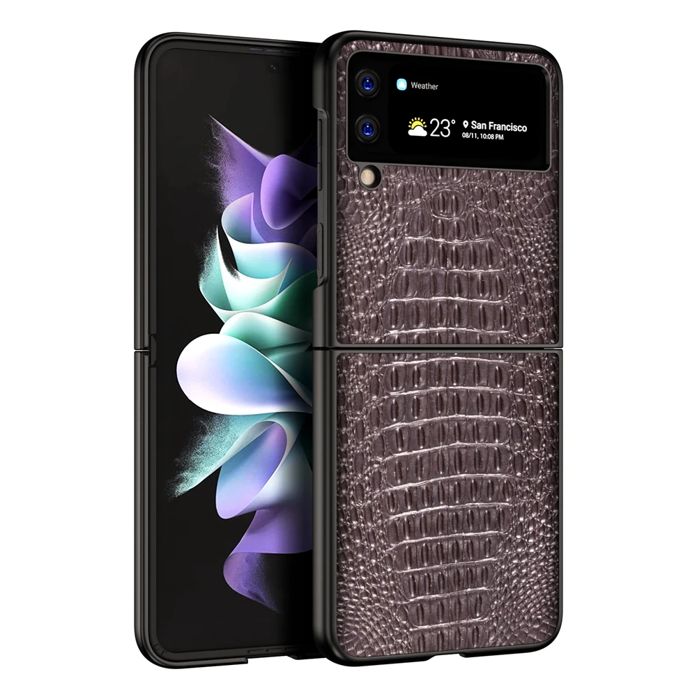 

Для Samsung Z Flip 3 защитный чехол из крокодиловой кожи для Samsung Galaxy Z Flip3 Fold3 Fold2 Fold 3 2 тонкая сумка