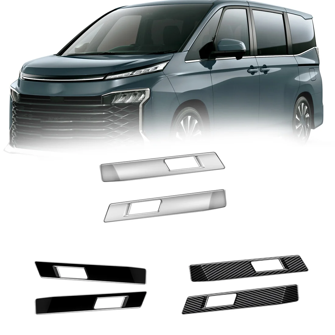 2 шт. декоративные наклейки из АБС-пластика для кнопки переключения задней двери