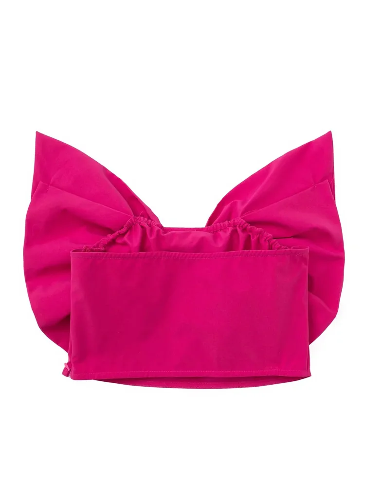 Женский корсет-топ с открытой спиной и открытыми плечами |