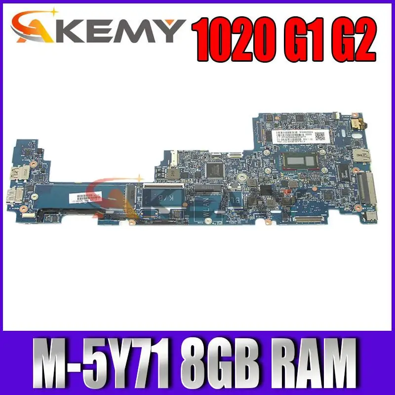 

790064-601 790064-001 6050A2646201-MB-A03 w M-5Y51 CPU 8GB RAM for HP EliteBook Folio 1020 G1 G2 NoteBook PC Laptop Motherboard