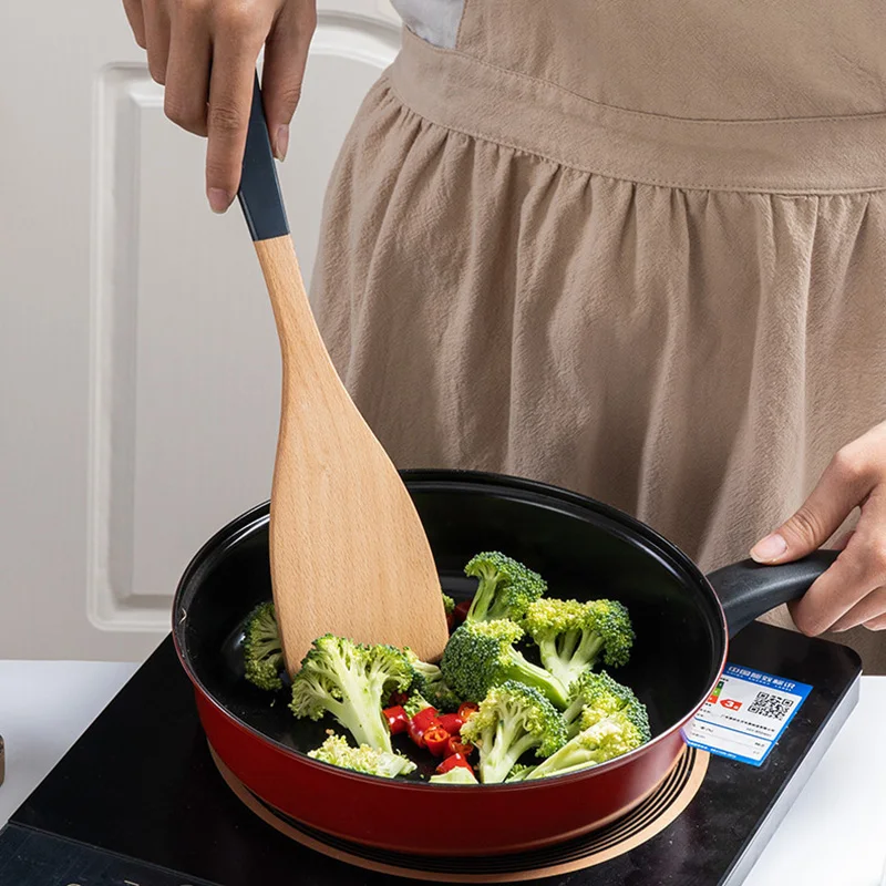 Набор кухонной утвари из натурального бамбукового дерева кухонная ложка лопатка