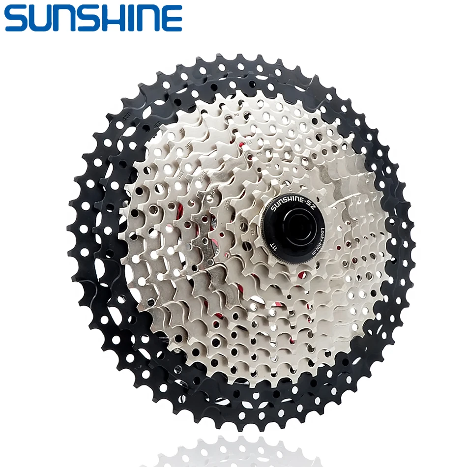 

SUNSHINE MTB Bicycle Cassette 8/9/10/11/12Speed Chainwheel 11T-32T/36T/40T/42T/46T/50T HG Structure Freewheel for SRAM Sprocket