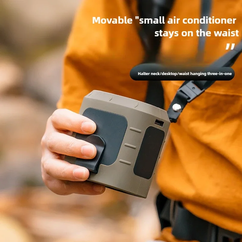 Новый уличный бесшумный поясной вентилятор портативный USB-блок питания для