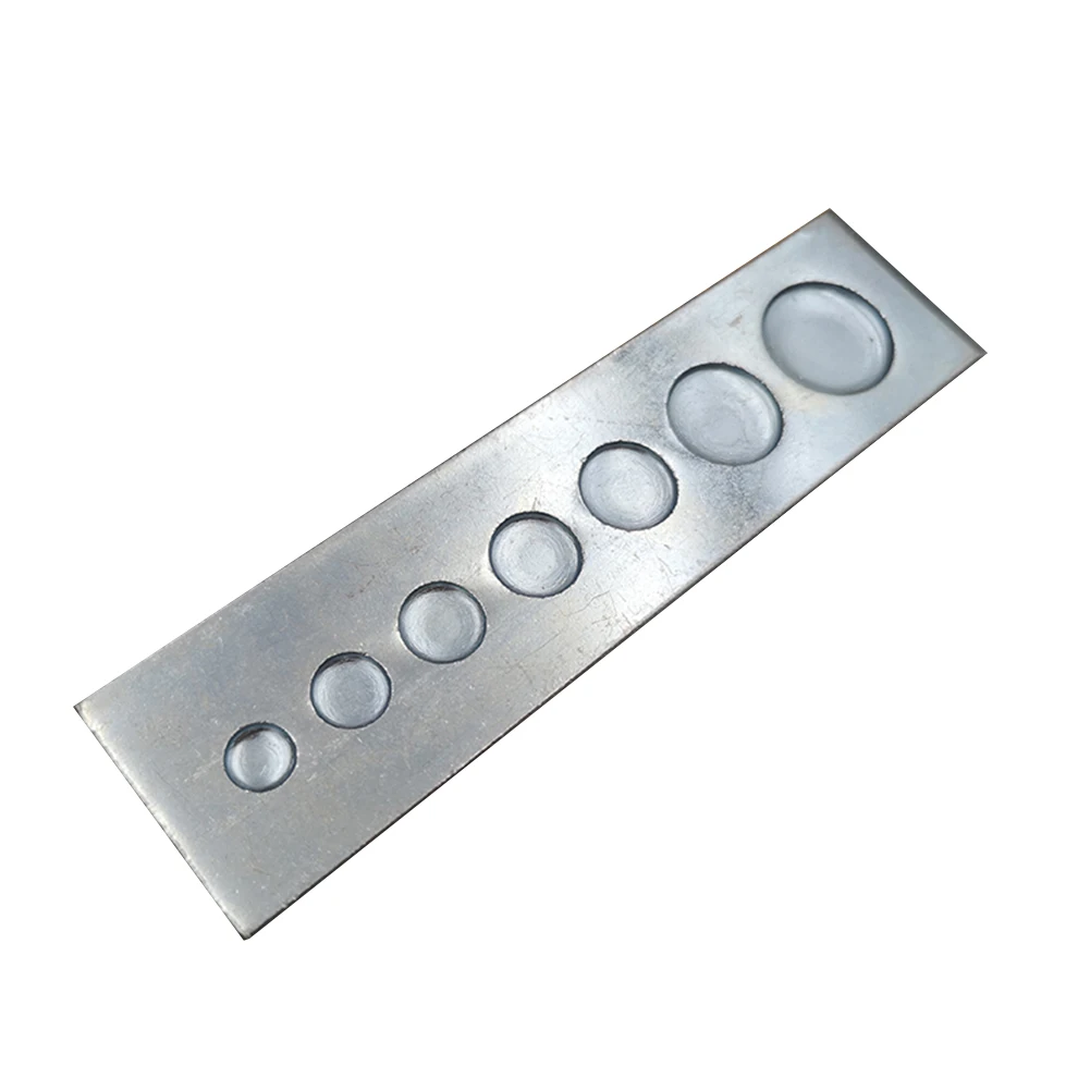 

7 In 1 Punch Tool Leather Craft Tools Punch Snap Button Rivet Setter Base With Anti-slip Handle 7 In One Bottom Plate