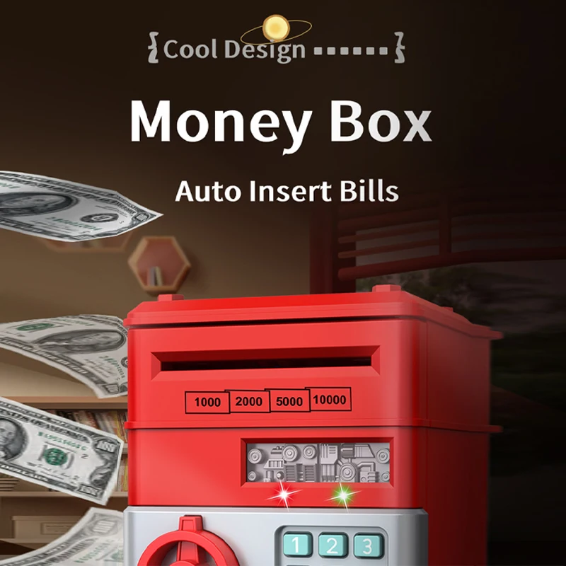 2024 креативная копилка автоматическая мини-Сейф для монет денег с паролем кодовым