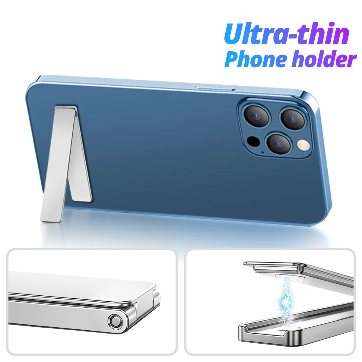 

Metal Phone Kickstand Vertical and Horizontal Stand Adjustable Angle Aluminum Phone Boost Holder for any Cell Phone For iPhone