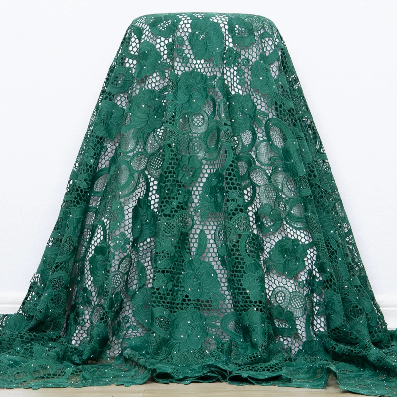 SJD африканское кружево хипure с камнями 2024 новейшее нигерийское водорастворимое