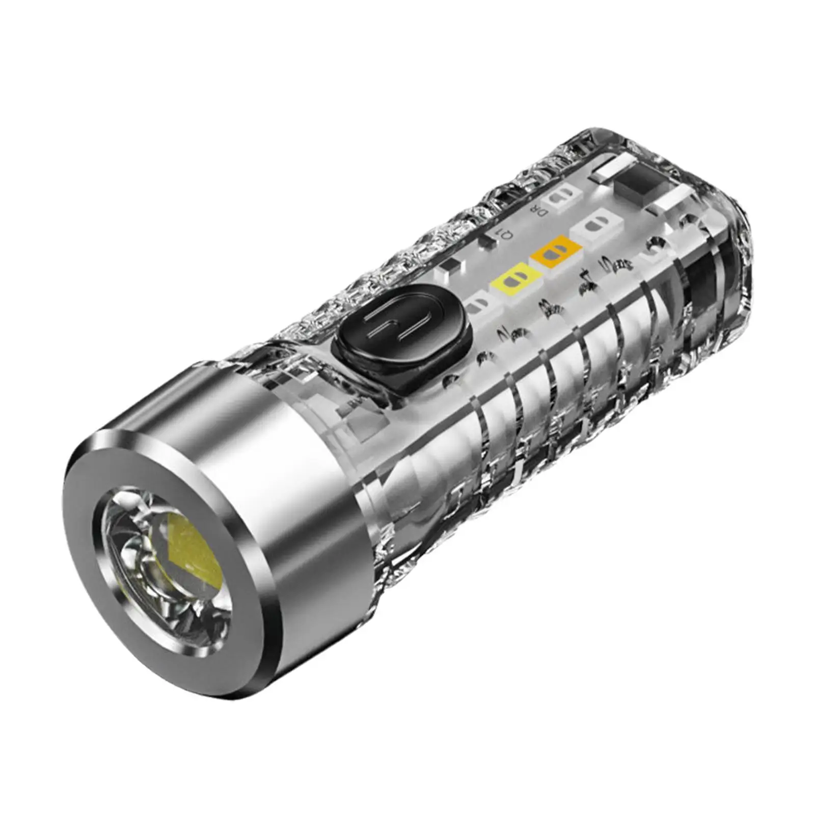 

Mini Keychain LED Flashlight Rechargeable Light Emergency Light Lighting Modes For Outdoor Camping Tool S1W3