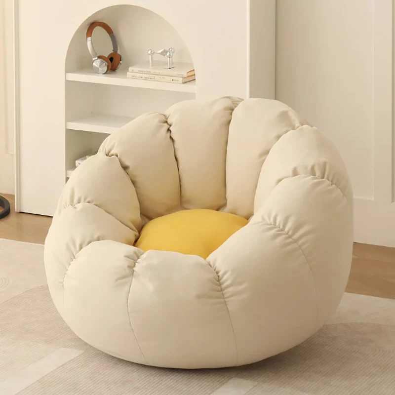 

Soft Fillers Bean Bag Sofa Lazy Bedroom Cute Balcony Single Reading Sofa Comfy Bedroom Lounge Sofa Inchable Household Products