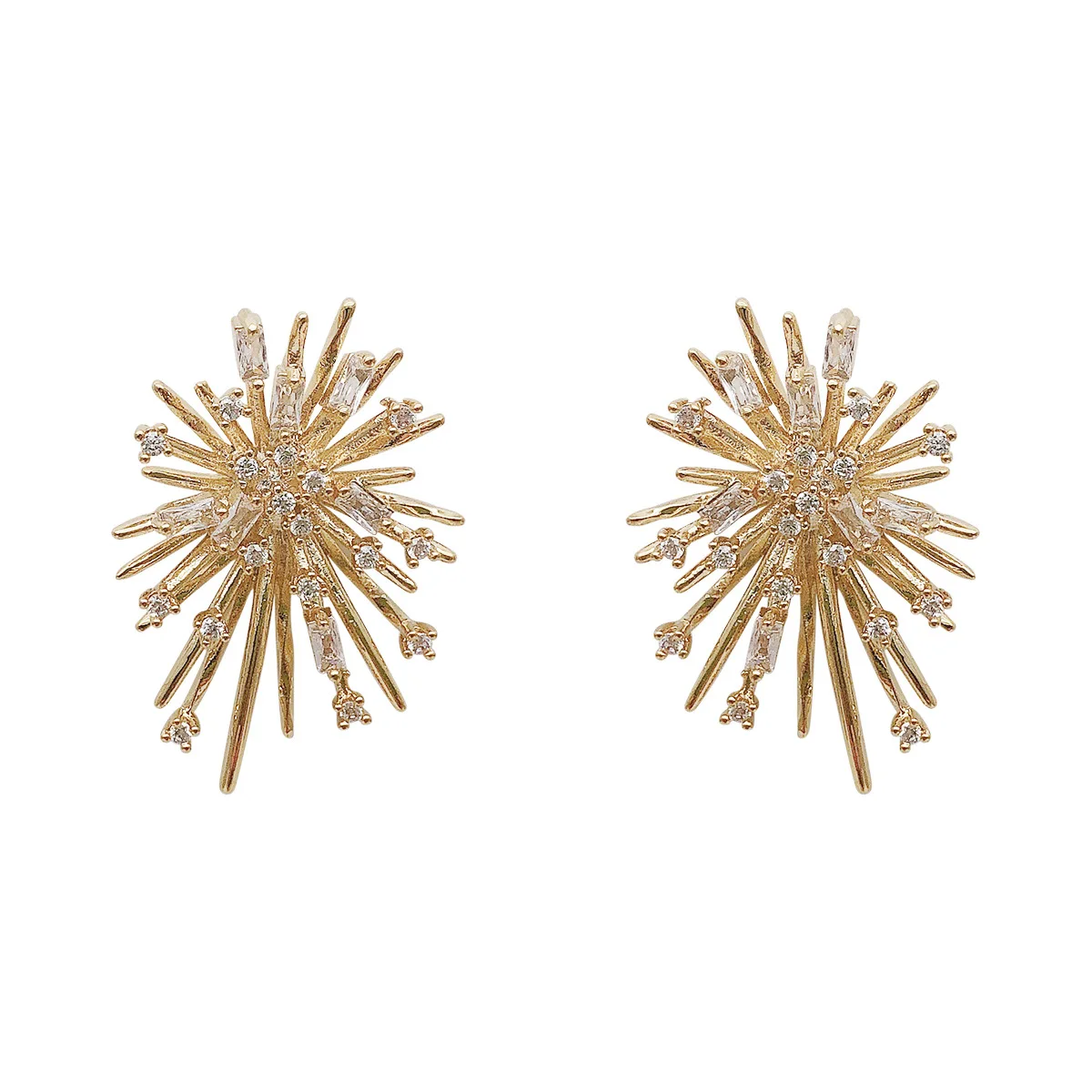 Серьги MOONBIFFY с цветами фейерверка