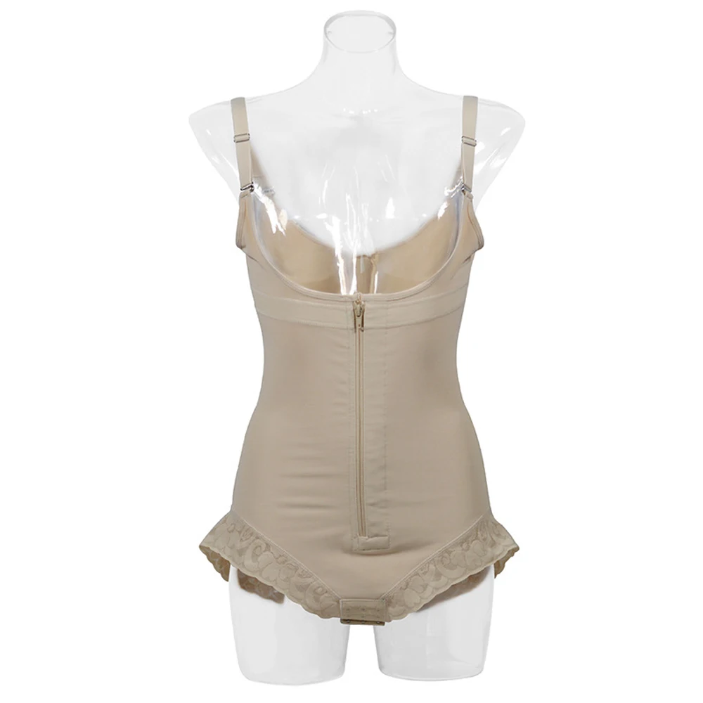 

Full Body Thigh Slimmer Shorts Shapewear for Women Tummy Control Fajas Colombianas Body Shaper Zipper Open Bust Bodysuit