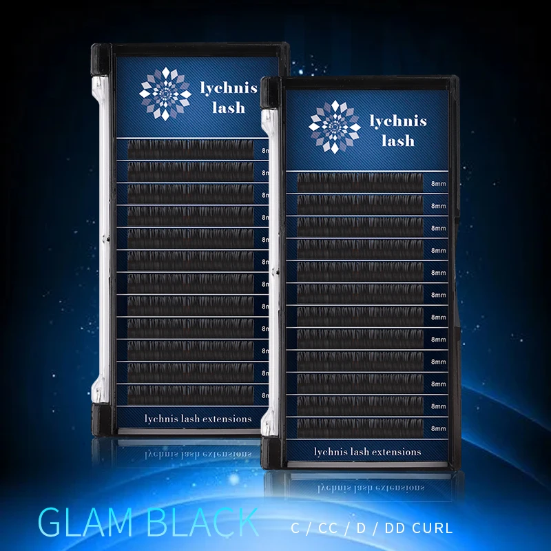 

Lychnis 12 lines of Imitation Ermine Eyelashes, Professional Eyelashes, Soft Ermine Eyelashes Extension