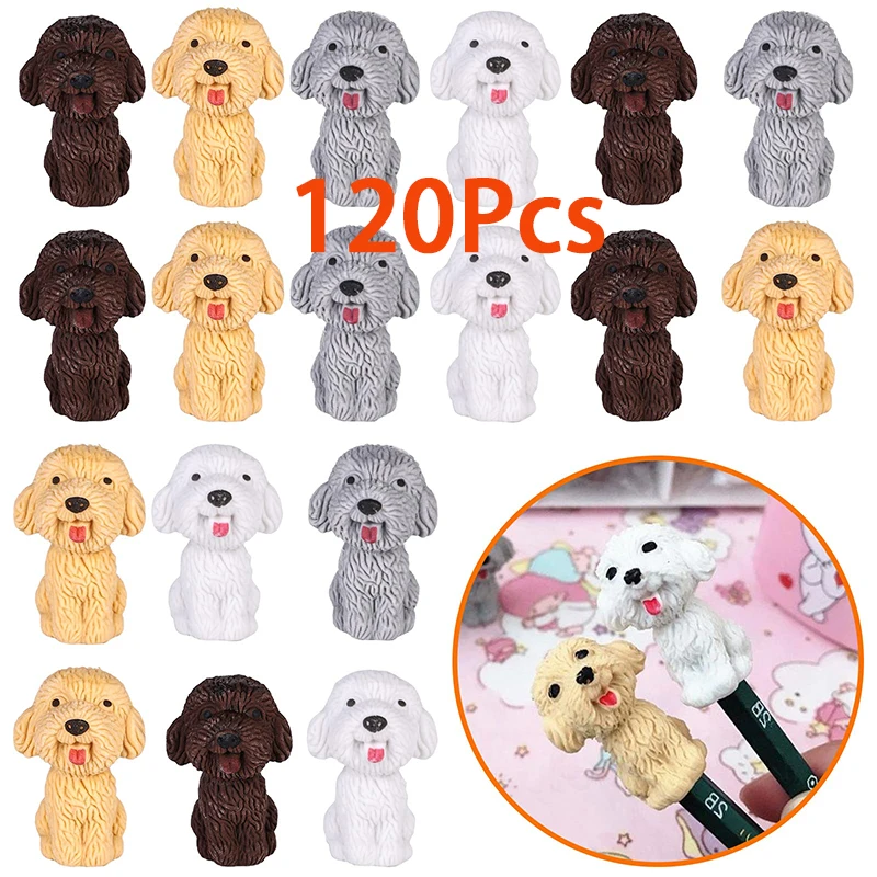Eraser Toppers For Kids Cute Dog Pencil Erasers Desk Pet Erasers Fun Erasers For Kids Erasers