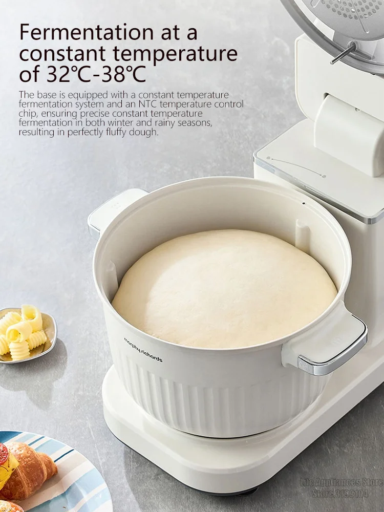 Фото Электрический тестомес MORPHY RICHARDS, многофункциональная кухонная техника для замешивания мяса, измельчения, выпечки, жарки, MR8801, новинка 2023 г. №2