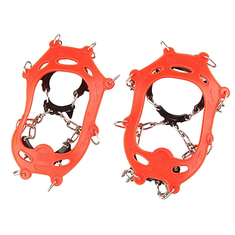 

Children's 11-Tooth Non-Slip Crampons Traction Cleats Anti Slip Safe Protect For Walking Jogging Climbing Hiking On Snow