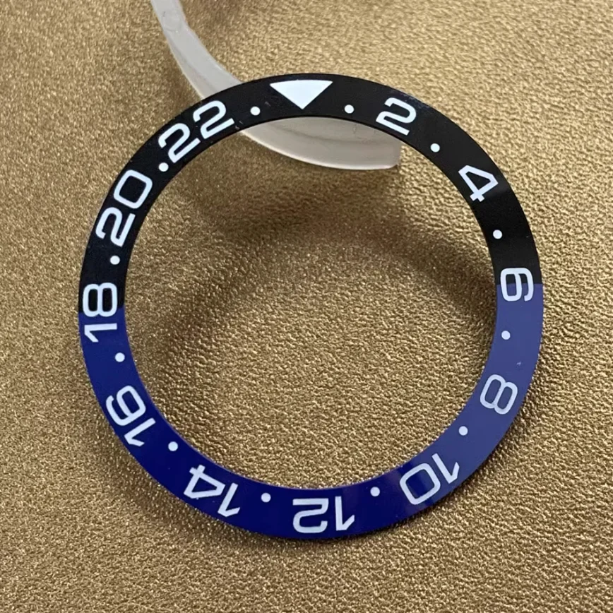 Watch Accessories Watch Bezel Insert Ceramic Bezel Black Green Blue Outside Diameter 40mm Inside Diameter Watch Bezel
