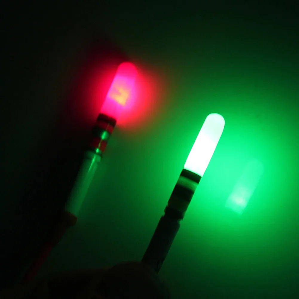 10PCS Plastic LED Fishing Floats Red/Green Light Sticks Work With CR322 Battery LED Float Night Fishing Tackle Accessories enlarge