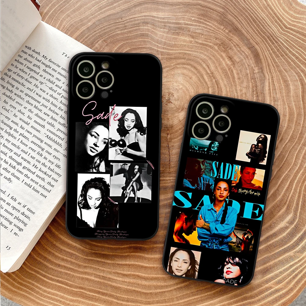 Чехол для IPhone14 Sade Adu Singer, чехол для телефона IPhone 12 13 14 Pro XR XS MAX 14 Plus SE 13 Pro, черные чехлы для Iphone