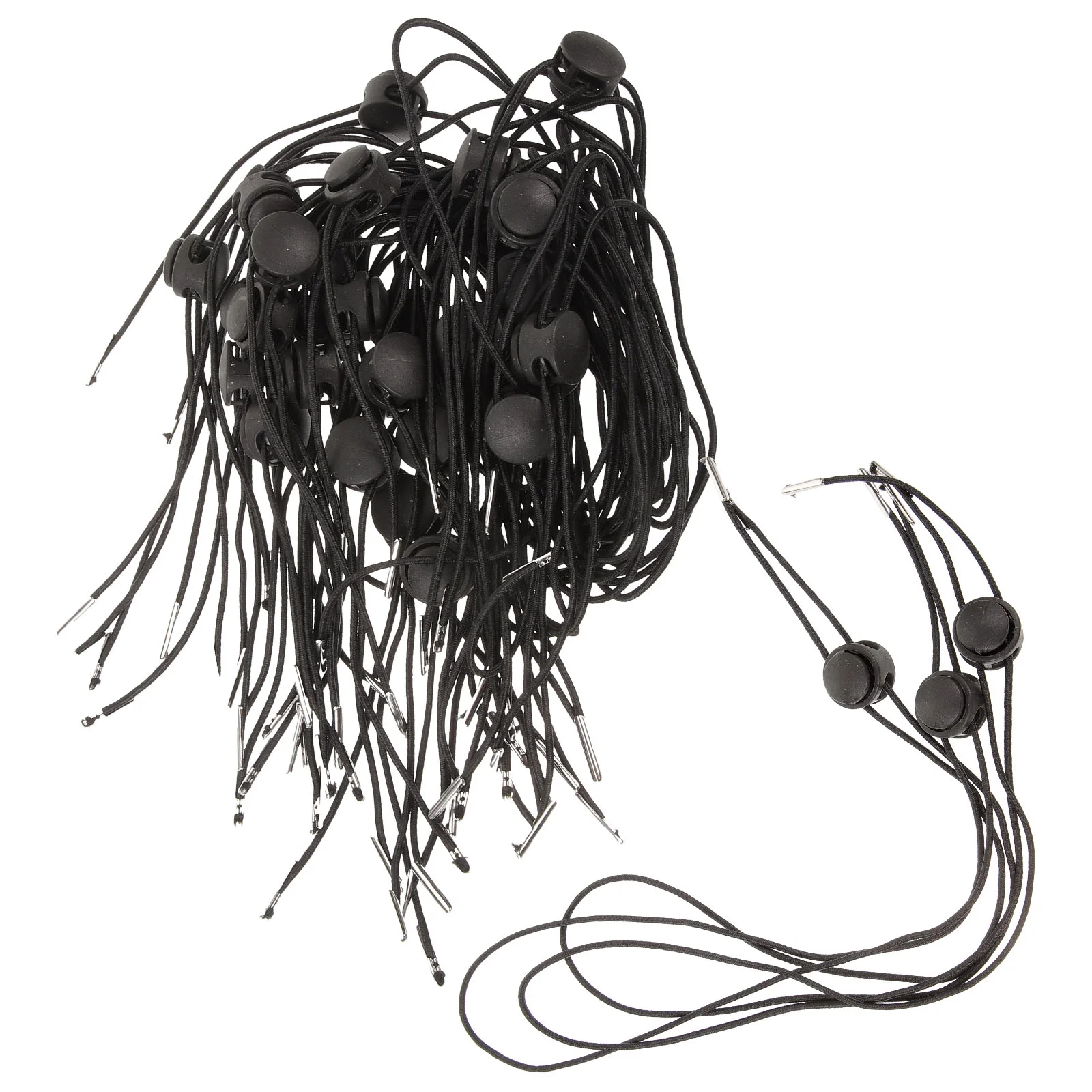 

30 Pcs Chin Straps Hats Clip Elastic Band Windproof Rope Belt Fabric Clips Retainer