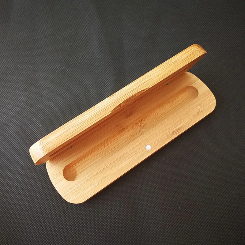 Case From Nature Bamboo For One Pen Wood School Pencilcase Pen Storage Box Office Stationery School Supplies