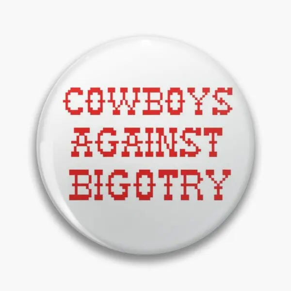 

Cowboys Against Bigotry Customizable Soft Button Pin Funny Hat Badge Fashion Clothes Collar Lapel Pin Cartoon Decor Jewelry