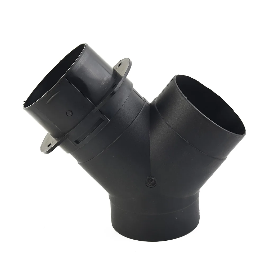 

1x75mm 3\\\" Car Air Vent Y Branch Outlet Connector Open Regulating Valve Black I47720 For Webasto Air Diesel Heater Accessories