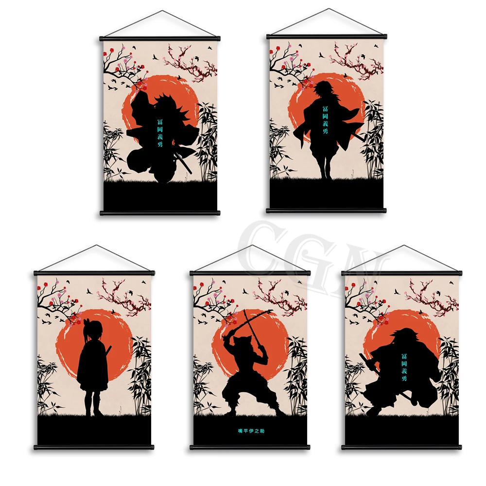 

Demon Slayer Poster Hashibira Inosuke HD Anime Pint Canvas Wall Artwork Painting Hanging Scrolls Modular Picture Home Room Decor