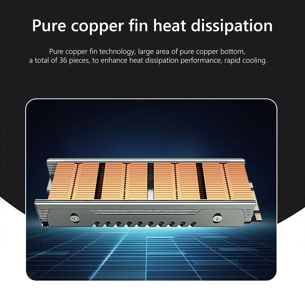 

Радиатор охлаждения из алюминиевого сплава NVMe/NGFF радиатор SSD с силиконовыми термопрокладками радиатор теплоотвода компьютерные аксессуар...