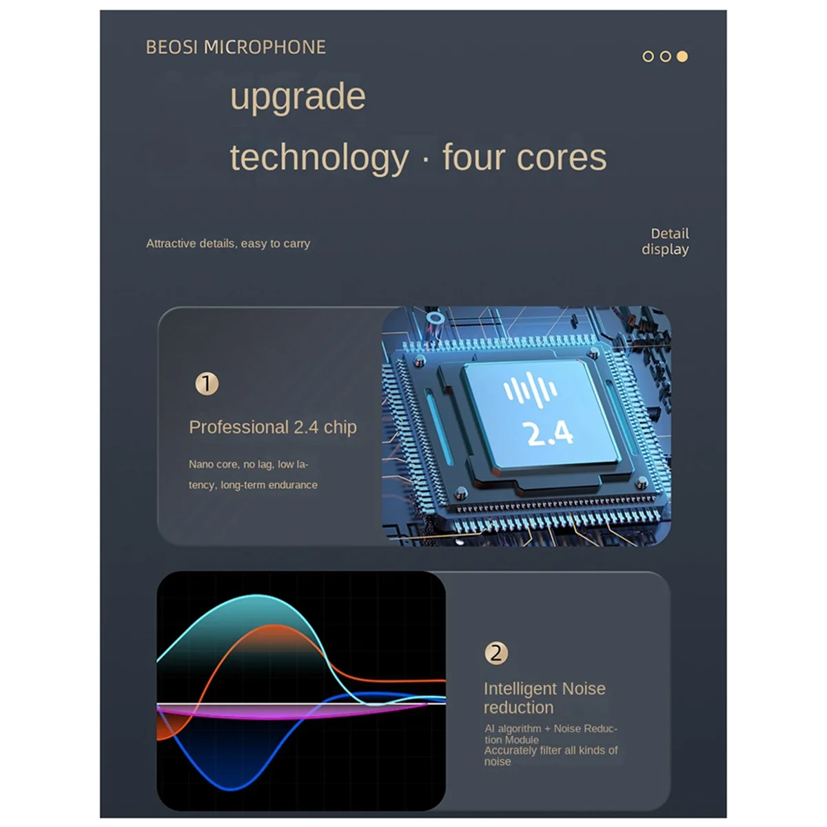 Беспроводной микрофон K35Pro петличный для камеры сотового телефона записи видео