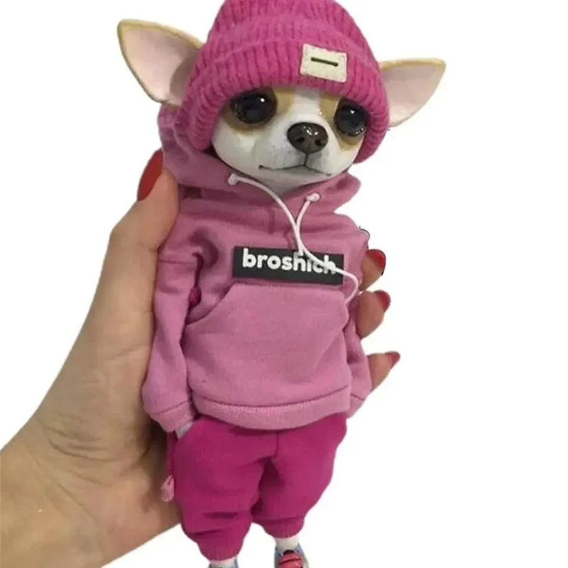 Статуэтка из смолы для собаки статуэтка чихуахуа домашнего декора украшение