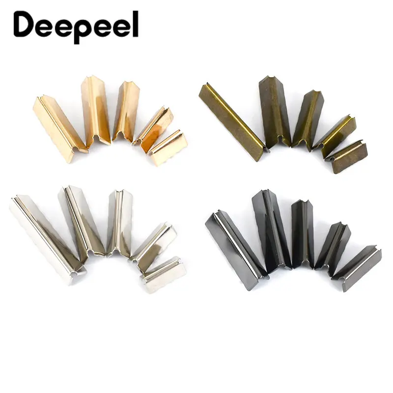 

20/50Pcs Metal Belt End Clip Buckle Tail Decorative Clasp Bag Strap Webbing Clothes Pant Sewing Hook DIY Hardware Accessories
