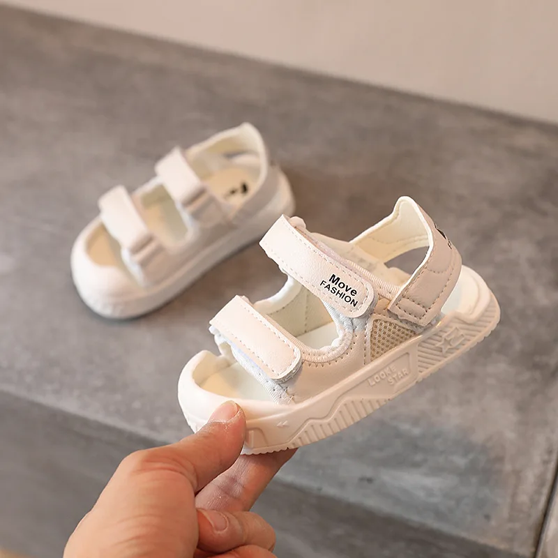 

2022 Summer Baby Sandals for Girls Lovely Bow Closed Toe Toddler Infant Kids Princess Walkers Baby Little Girls Shoes Sandals