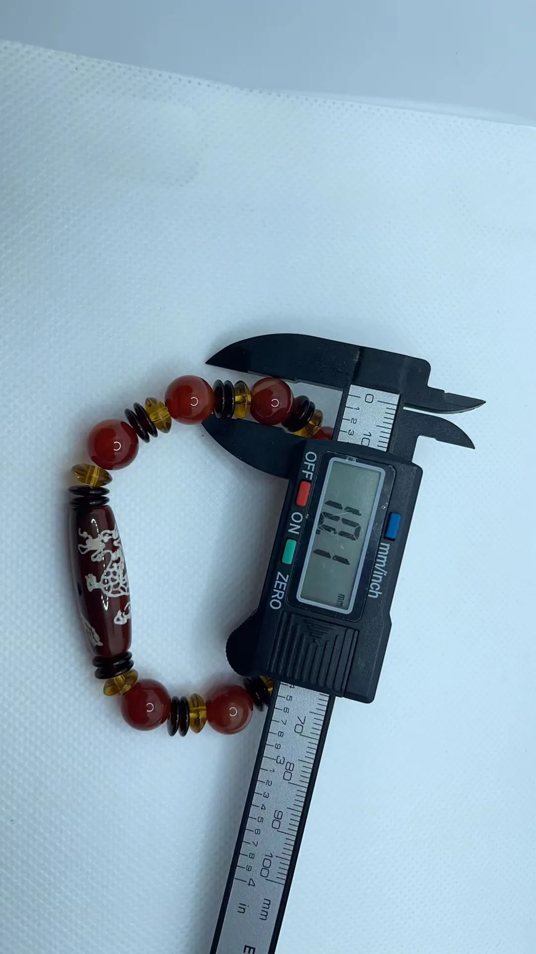 Браслет из красного агата с бусинами этнический браслет Lutong унисекс